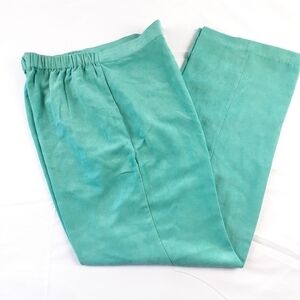 The Look Velour Feel Mint Green Pants Size Medium